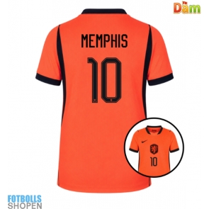 Billiga Nederländerna Memphis Depay #10 Hemmatröja Dam VM 2026 Kortärmad